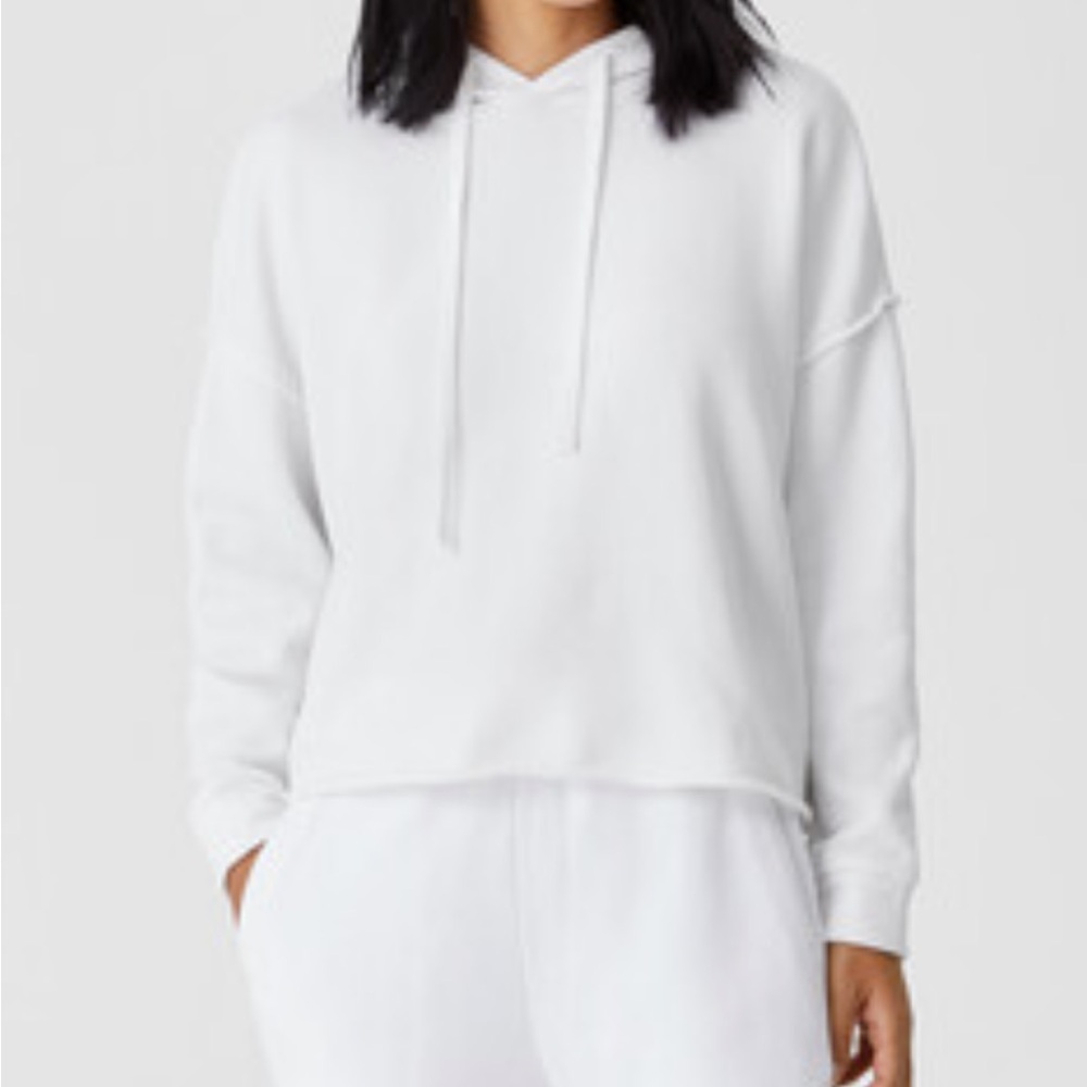 Eileen Fisher Organic cotton French Terry short Hoodie